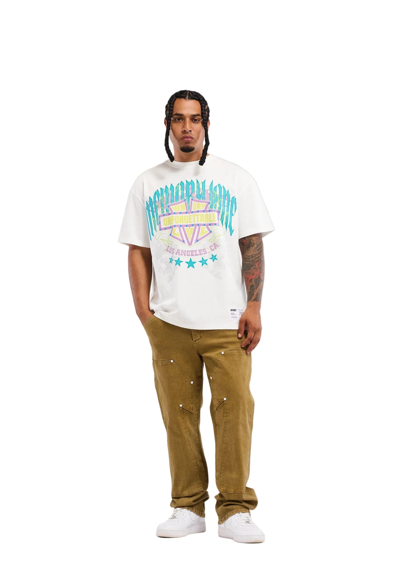 Memory Lane Unforgettable Shield Tee - Antique White