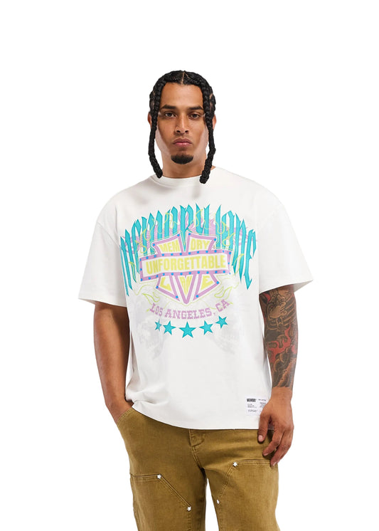 Memory Lane Unforgettable Shield Tee - Antique White